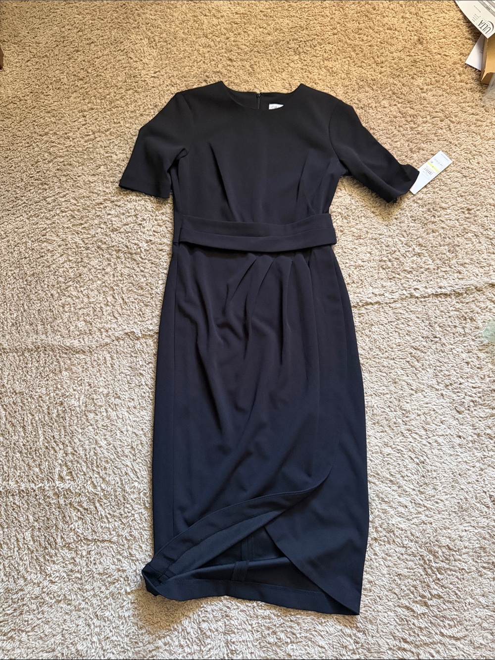 Calvin Klein Black Midi Sheath Dress